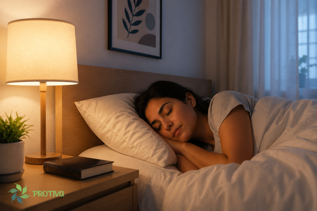 sleeping with lights on