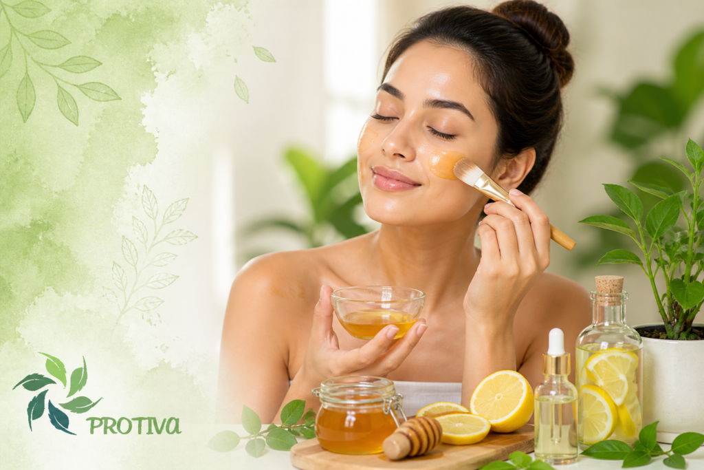 Honey and Lemon for Brightening Skin